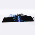Pink And Teal Sound Wave Print Sports Towel