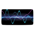 Pink And Teal Sound Wave Print Towel