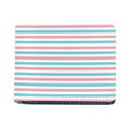 Pink And Teal Striped Pattern Print Bifold Wallet