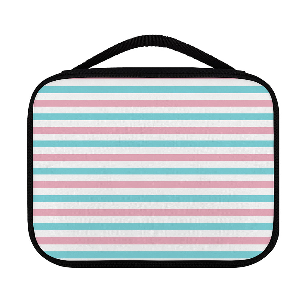 Pink And Teal Striped Pattern Print Classic Bible Case