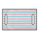 Pink And Teal Striped Pattern Print Golf Cart Seat Cover