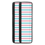 Pink And Teal Striped Pattern Print Refrigerator Handle Covers