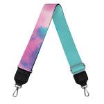 Pink And Teal Tie Dye Print Bag Strap