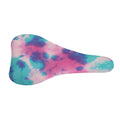Pink And Teal Tie Dye Print Bicycle Seat Cover