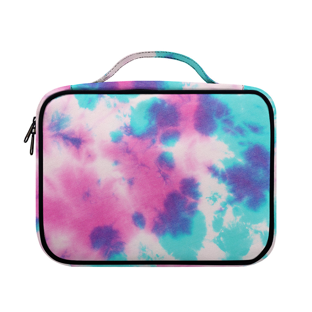 Pink And Teal Tie Dye Print Briefcase Bible Bag