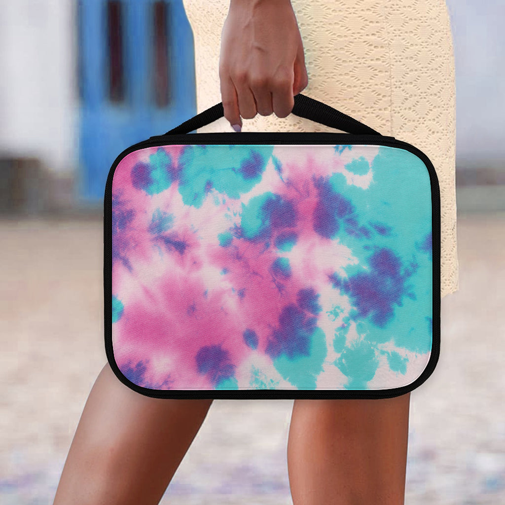 Pink And Teal Tie Dye Print Classic Bible Case