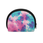 Pink And Teal Tie Dye Print Coin Purse