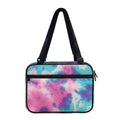 Pink And Teal Tie Dye Print Double Strap Bible Bag