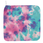Pink And Teal Tie Dye Print Hand Towel