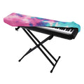 Pink And Teal Tie Dye Print Piano Keyboard Cover