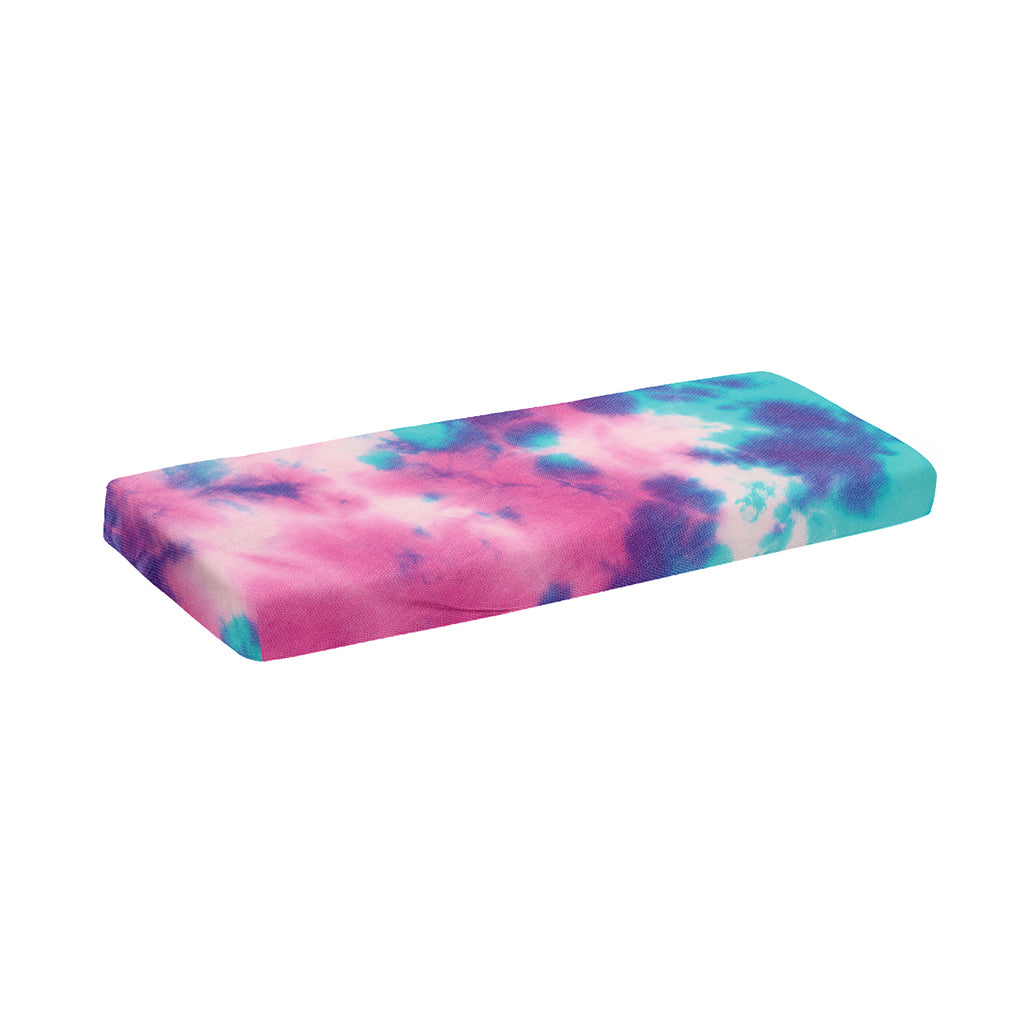 Pink And Teal Tie Dye Print Piano Keyboard Cover