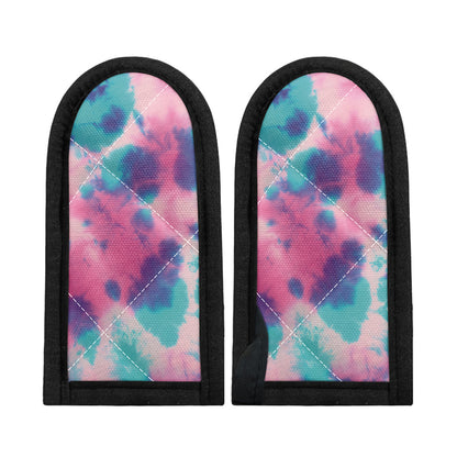 Pink And Teal Tie Dye Print Skillet Handle Cover