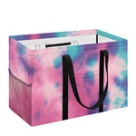 Pink And Teal Tie Dye Print Utility Tote Bag