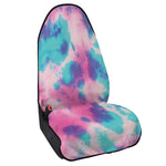 Pink And Teal Tie Dye Print Waterproof Car Seat Cover