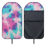 Pink And Teal Tie Dye Print Waterproof Car Seat Cover