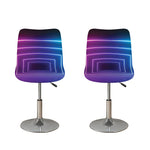 Pink And Teal Tunnel Lights Print Bar Stool Covers