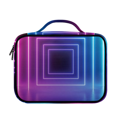 Pink And Teal Tunnel Lights Print Briefcase Bible Bag