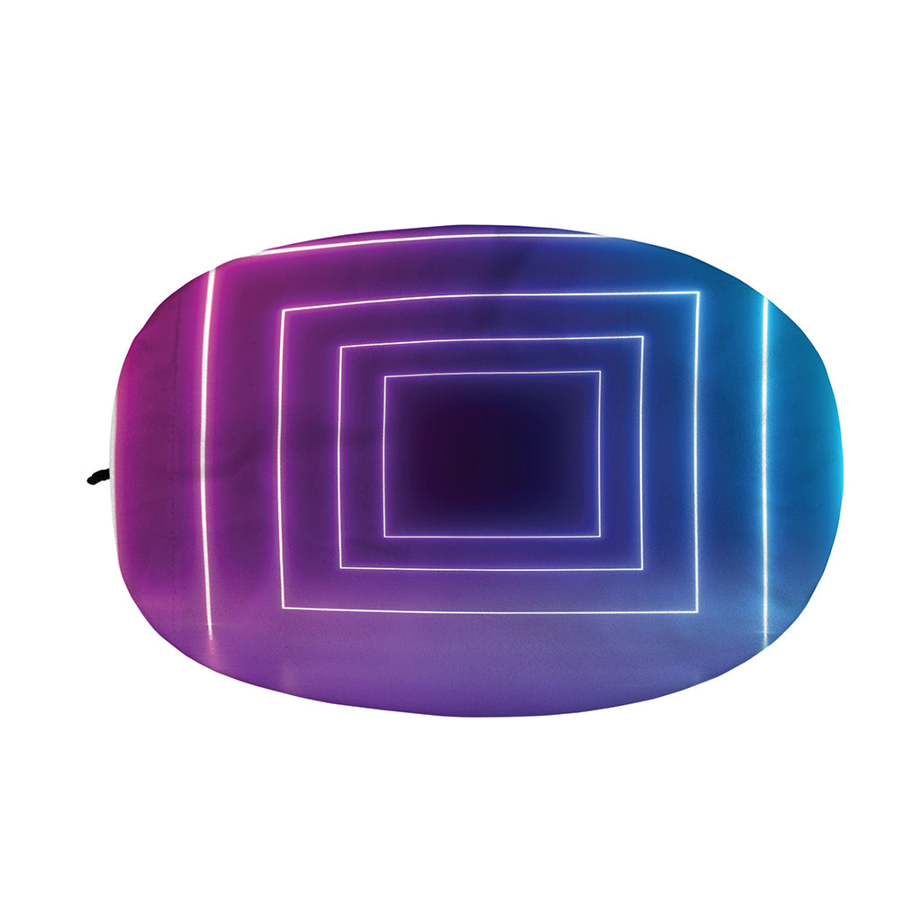 Pink And Teal Tunnel Lights Print Car Side Mirror Covers