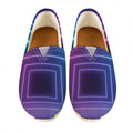Pink And Teal Tunnel Lights Print Casual Shoes
