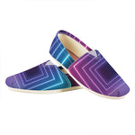 Pink And Teal Tunnel Lights Print Casual Shoes
