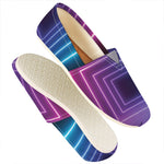 Pink And Teal Tunnel Lights Print Casual Shoes