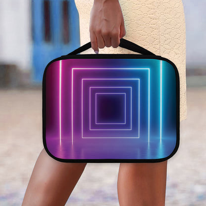 Pink And Teal Tunnel Lights Print Classic Bible Case