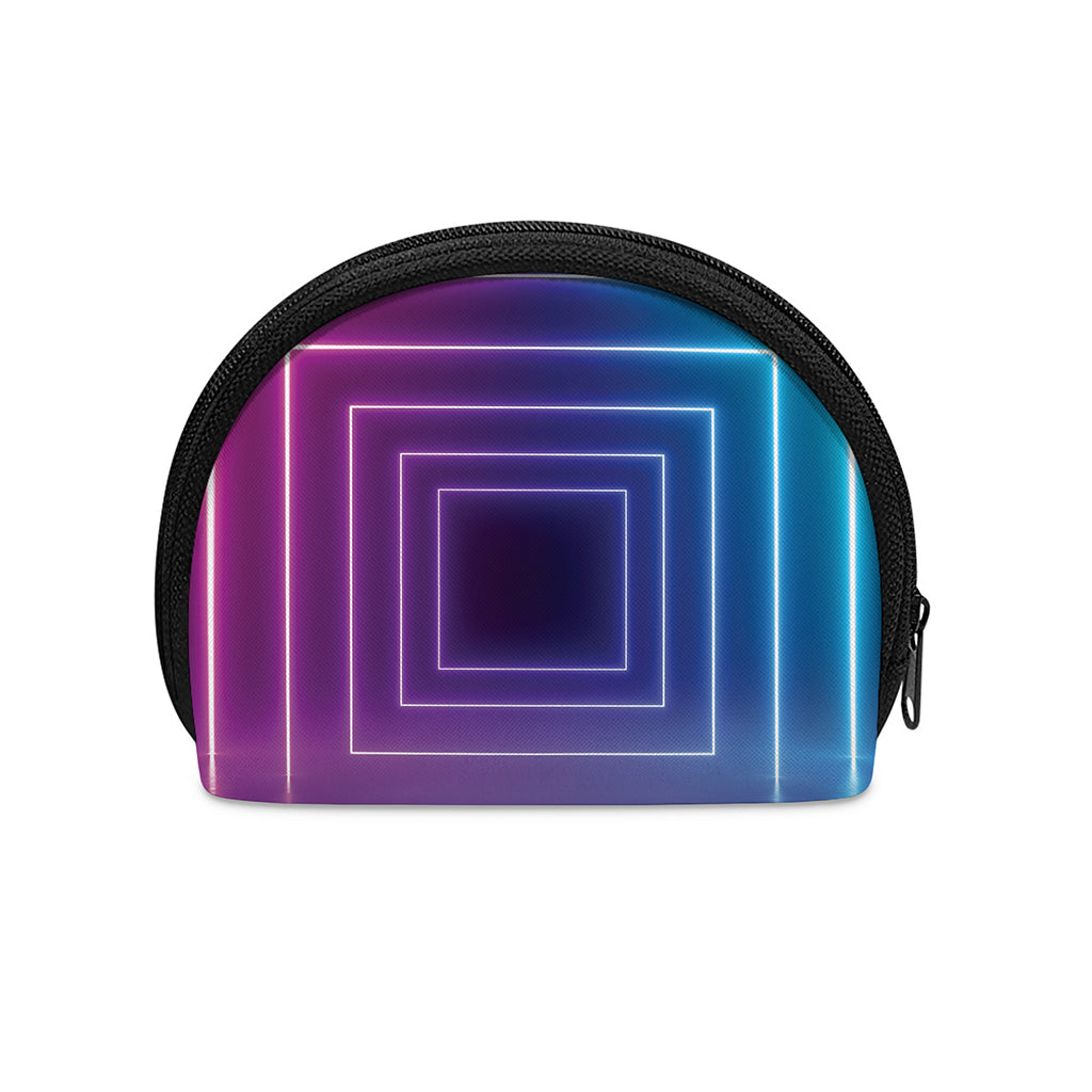 Pink And Teal Tunnel Lights Print Coin Purse