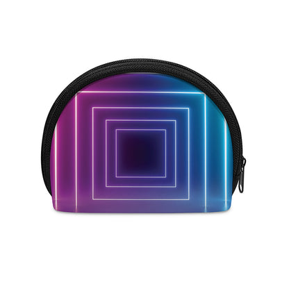 Pink And Teal Tunnel Lights Print Coin Purse