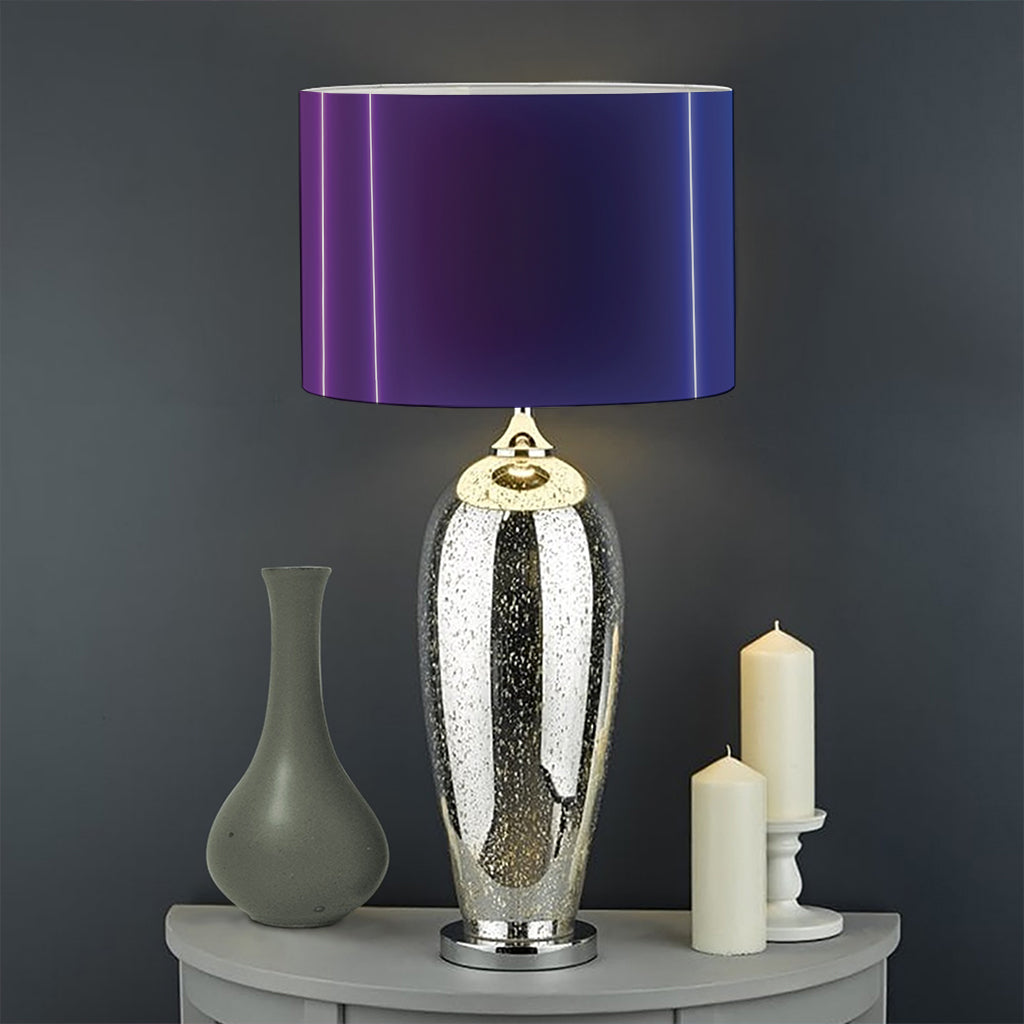 Pink And Teal Tunnel Lights Print Drum Lamp Shade