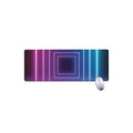 Pink And Teal Tunnel Lights Print Extended Mouse Pad