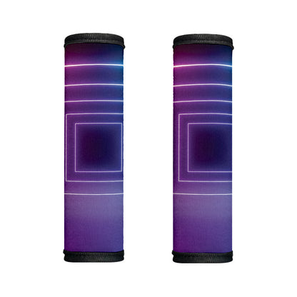 Pink And Teal Tunnel Lights Print Handle Covers