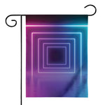 Pink And Teal Tunnel Lights Print House Flag