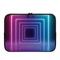 Pink And Teal Tunnel Lights Print Laptop Sleeve