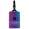 Pink And Teal Tunnel Lights Print Luggage Tag