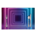 Pink And Teal Tunnel Lights Print Placemat