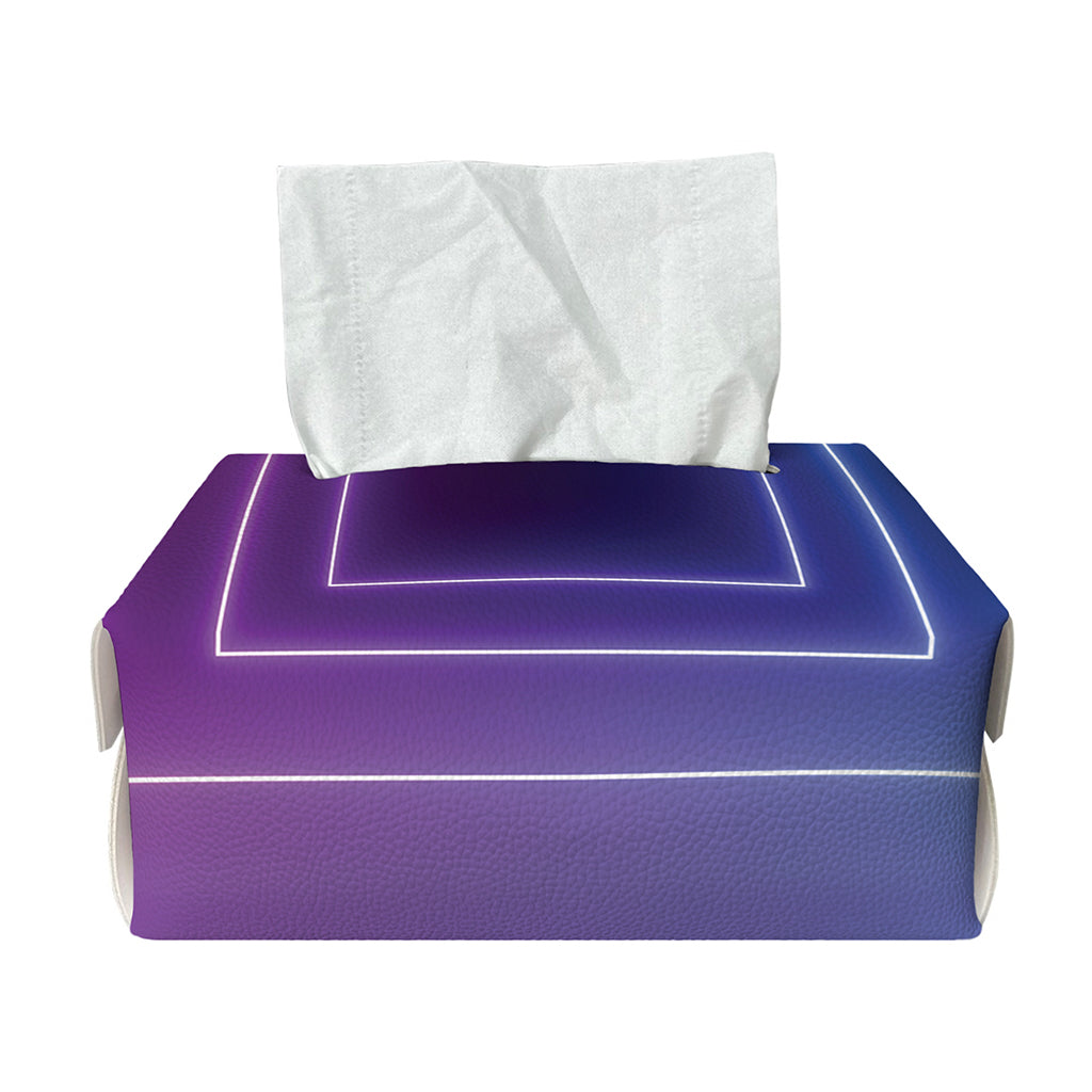 Pink And Teal Tunnel Lights Print Rectangle Tissue Box Cover