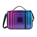 Pink And Teal Tunnel Lights Print Shoulder Strap Bible Bag