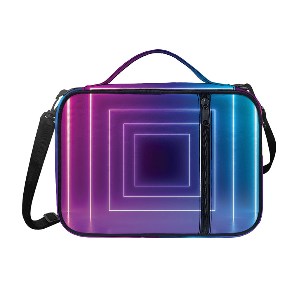 Pink And Teal Tunnel Lights Print Shoulder Strap Bible Bag