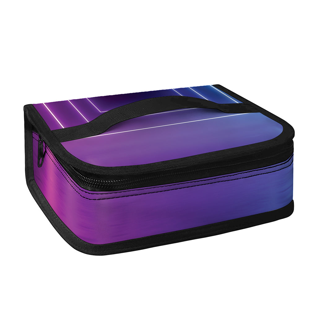 Pink And Teal Tunnel Lights Print Small Lunch Bag