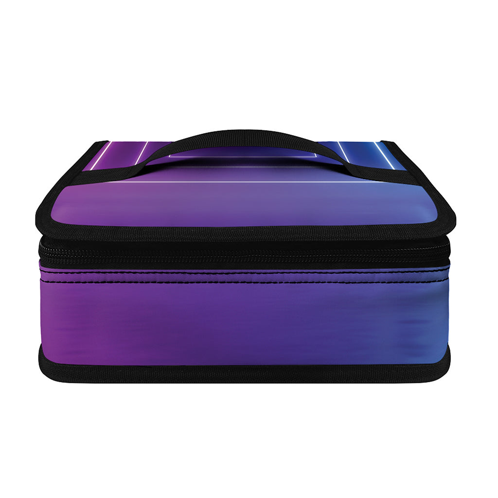 Pink And Teal Tunnel Lights Print Small Lunch Bag