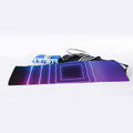 Pink And Teal Tunnel Lights Print Sports Towel