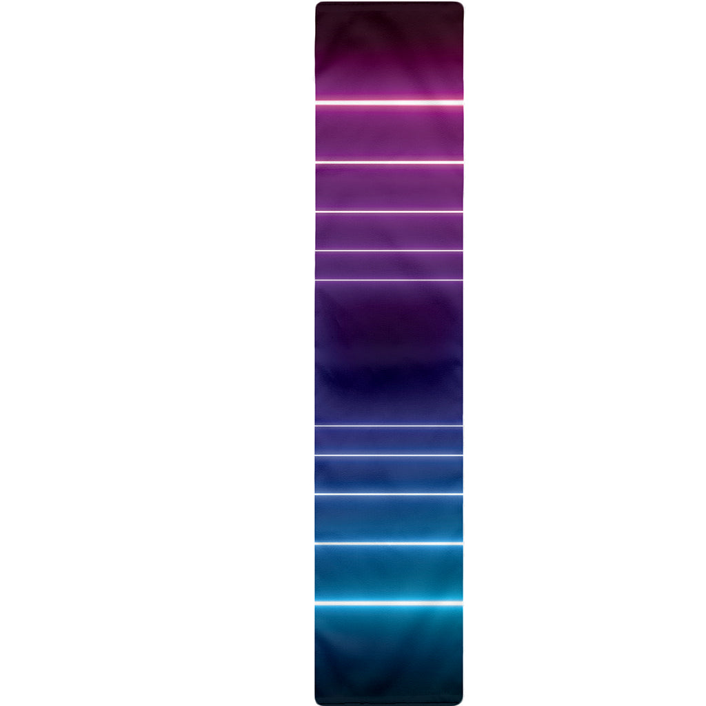 Pink And Teal Tunnel Lights Print Table Runner