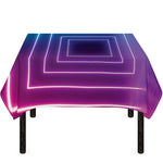 Pink And Teal Tunnel Lights Print Tablecloth