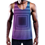 Pink And Teal Tunnel Lights Print Training Tank Top