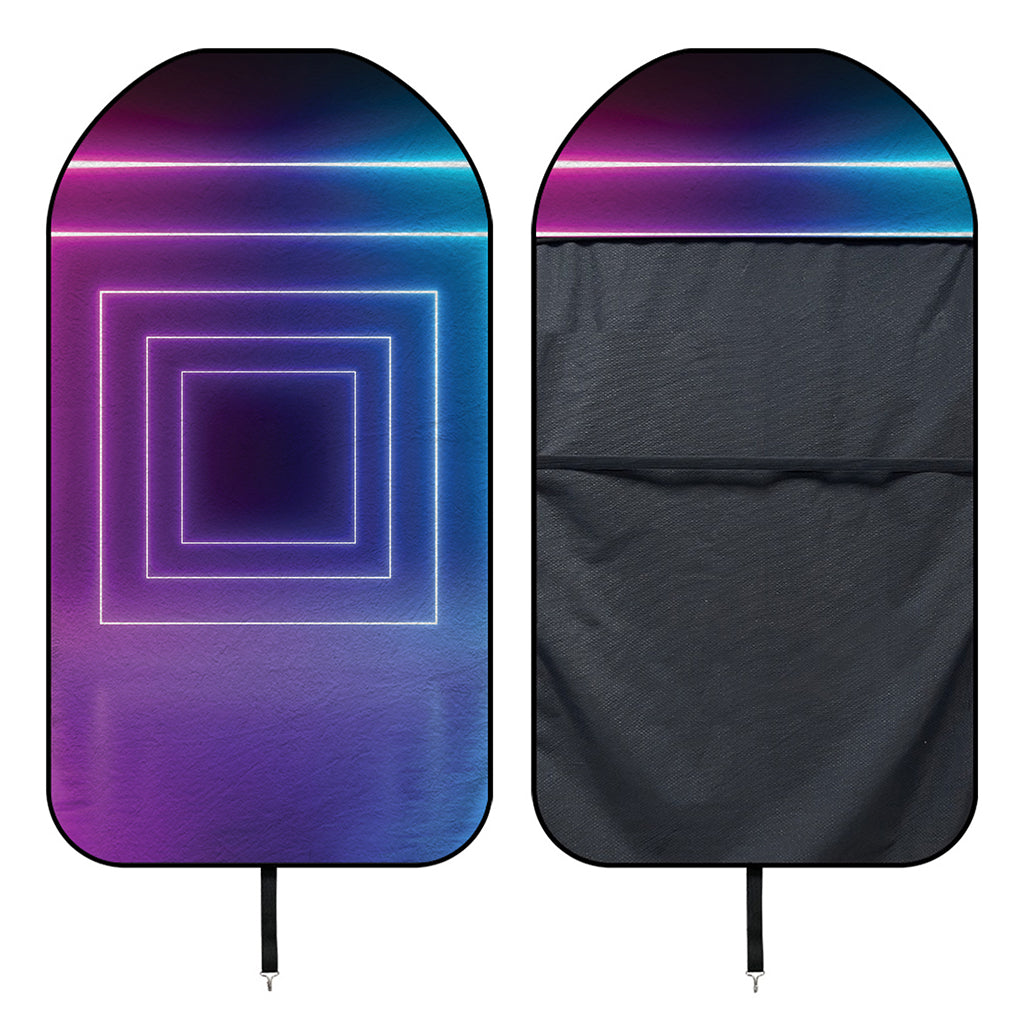 Pink And Teal Tunnel Lights Print Waterproof Car Seat Cover