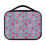 Pink And Teal Watercolor Heart Print Classic Bible Case