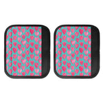 Pink And Teal Watercolor Heart Print Handle Covers