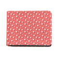 Pink And White Animal Paw Pattern Print Bifold Wallet