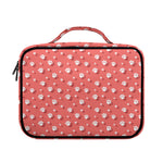 Pink And White Animal Paw Pattern Print Briefcase Bible Bag