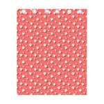 Pink And White Animal Paw Pattern Print Curtain
